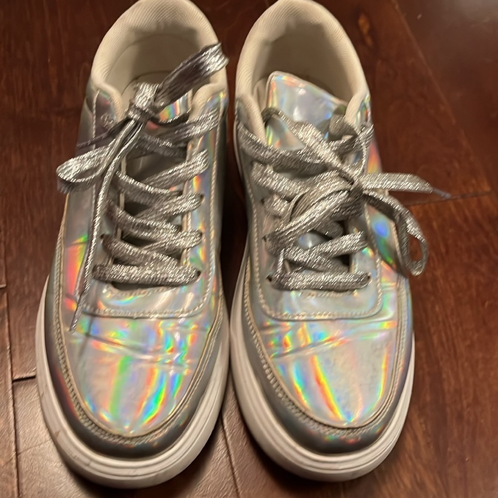 ⭐️ Shiny silver sneakers- size 37 - Picture 6 of 7